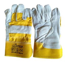 Single palm leather working gloves